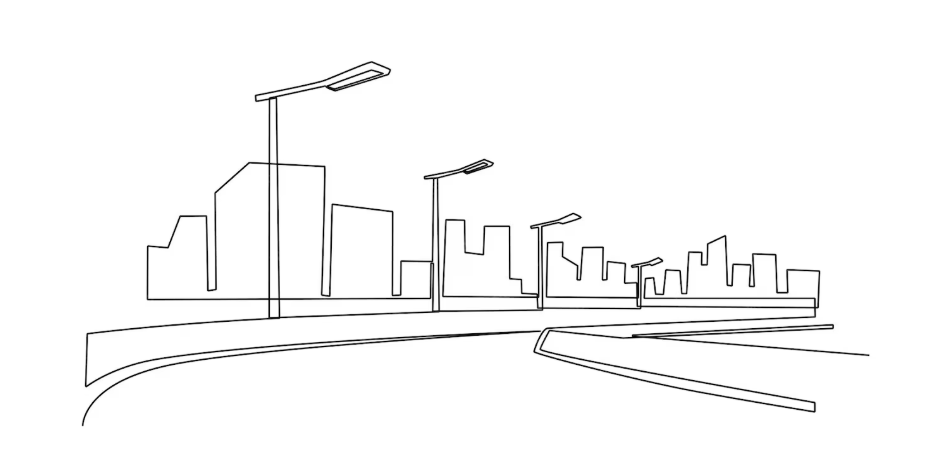 City infrastructure illustration