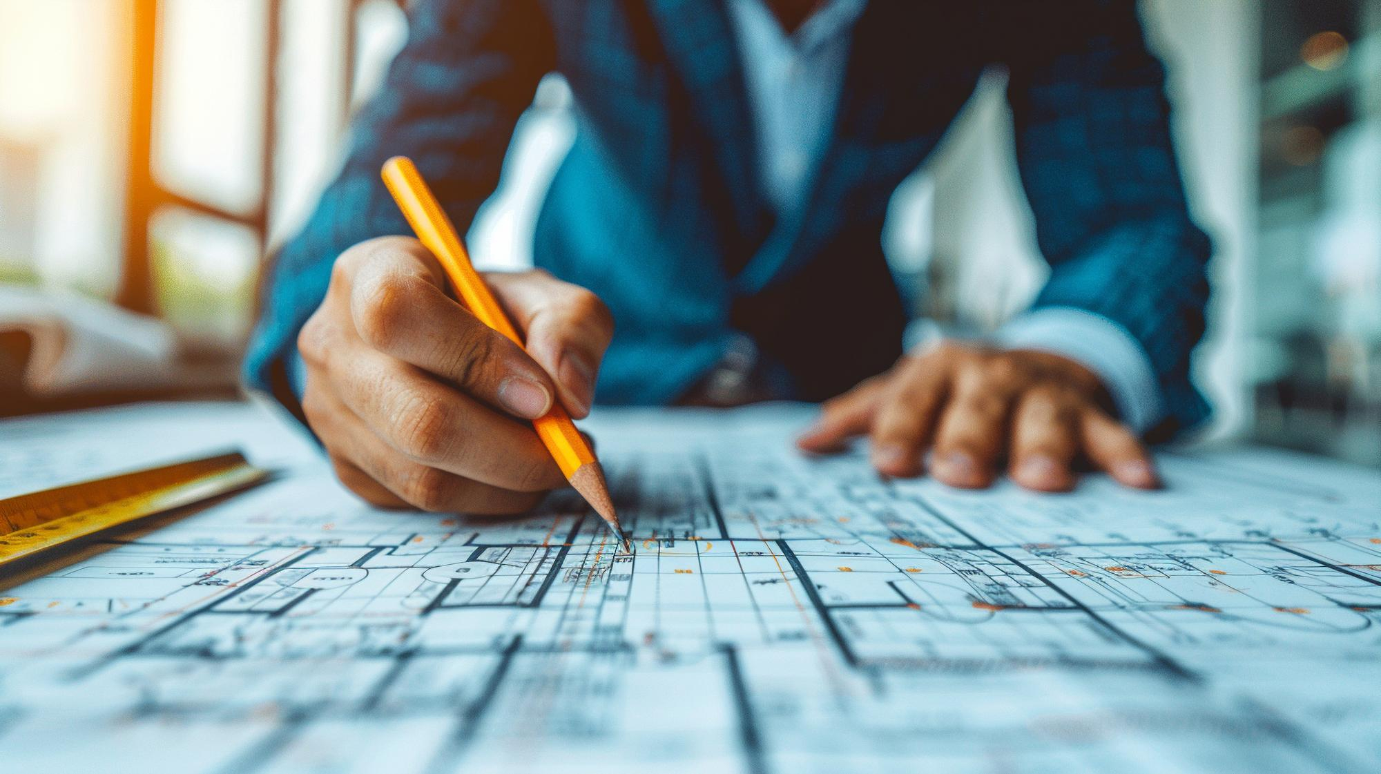 Hand drawing infrastructure blueprints